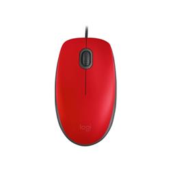 Mouse Logitech M110 Usb Base Rojo