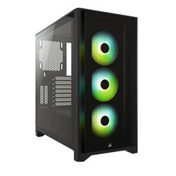 GABINETE GAMER CORSAIR ICUE 4000X RGB MID-TOWER NEGRO  NEGRO