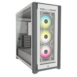 GABINETE CORSAIR 7000X RGB TG WHITE 3X120MM VIDRIO TEMPLADO  BLANCO