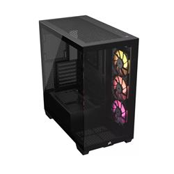 Gabinete Corsair 3500x Argb Mid-tower Atx Icue Link Rgb Color Negro